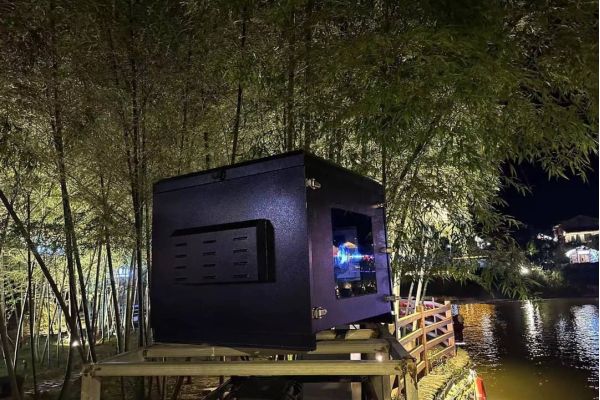 Outdoor TV Projector Installation